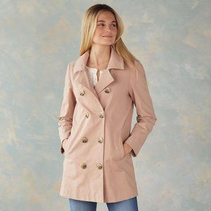 NWOT Sundance Womens' Fielding Pea Coat Dusty Pink